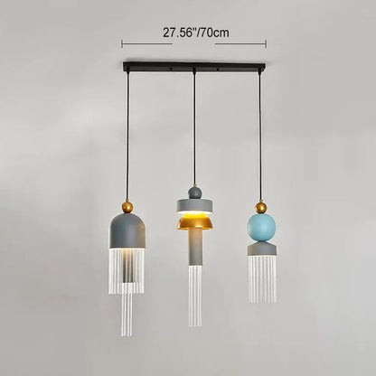 ثريا LED من الألومنيوم بتصميم عصري إبداعي غير منتظم لغرفة المعيشة 