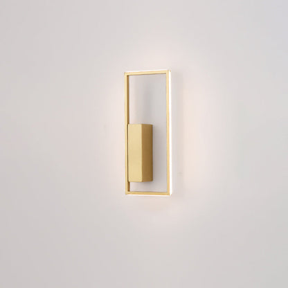 مصباح حائط LED من السيليكون الحديدي بتصميم مستطيل عصري بسيط لغرفة المعيشة 