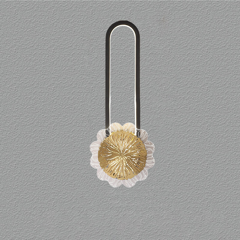 Industrial Full Copper Minimalist Creative Ring Design LED Wall Sconce Lamp