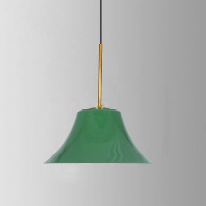 Industrial Vintage Green Iron Dome Cone 1-Light Pendant Light