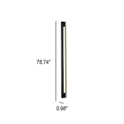 Modern Simplicity Long Strip Aluminum Silicone LED Wall Sconce Lamp