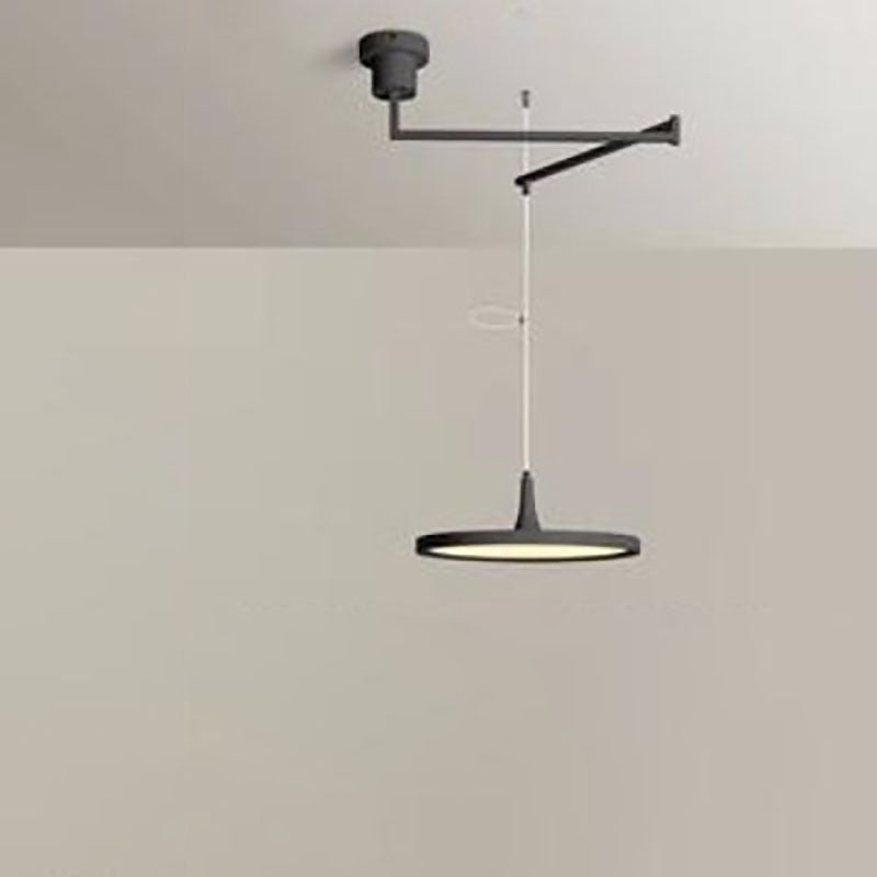 Modern Minimalist Hardware Aluminum Flying Saucer LED Pendant Light For Dining Room