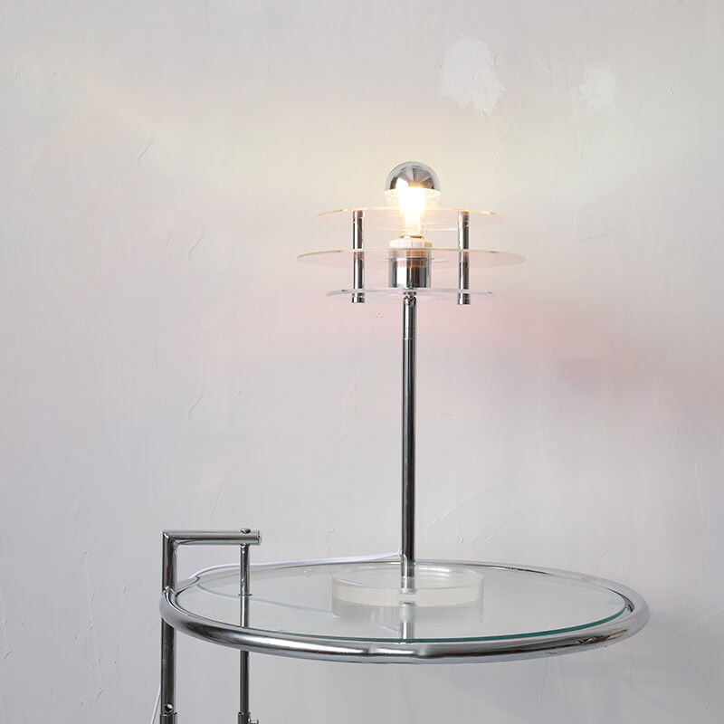 Modern Acrylic Space Saucer Design 1-Light Table Lamp