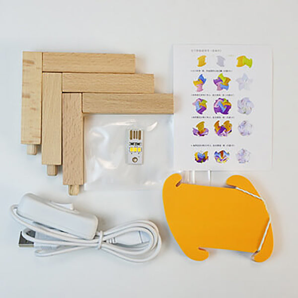 Creative DIY Round Hydrangea Combination Design LED Night Light Table Lamp