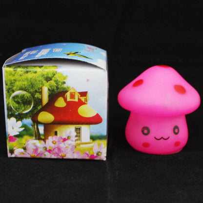 Creative Seven Color Emoji Mushroom LED Night Light Table Lamp
