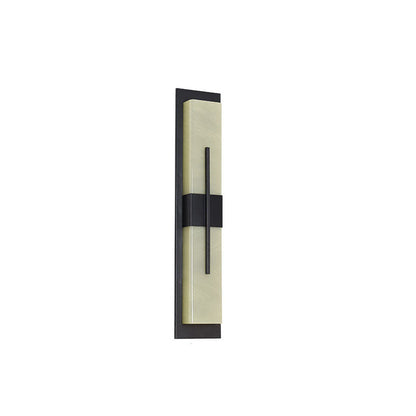 Outdoor Minimalist Rectangular Stainless Steel Acrylic LED Waterproof Wall Sconce Lamp
