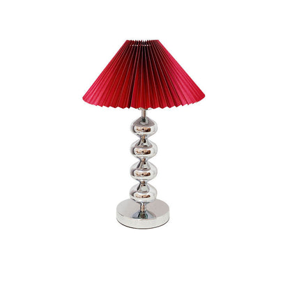 Modern Light Luxury Simple Wrought Iron Pleats 1-Light Table Lamp
