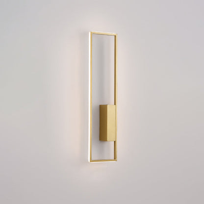 مصباح حائط LED من السيليكون الحديدي بتصميم مستطيل عصري بسيط لغرفة المعيشة 