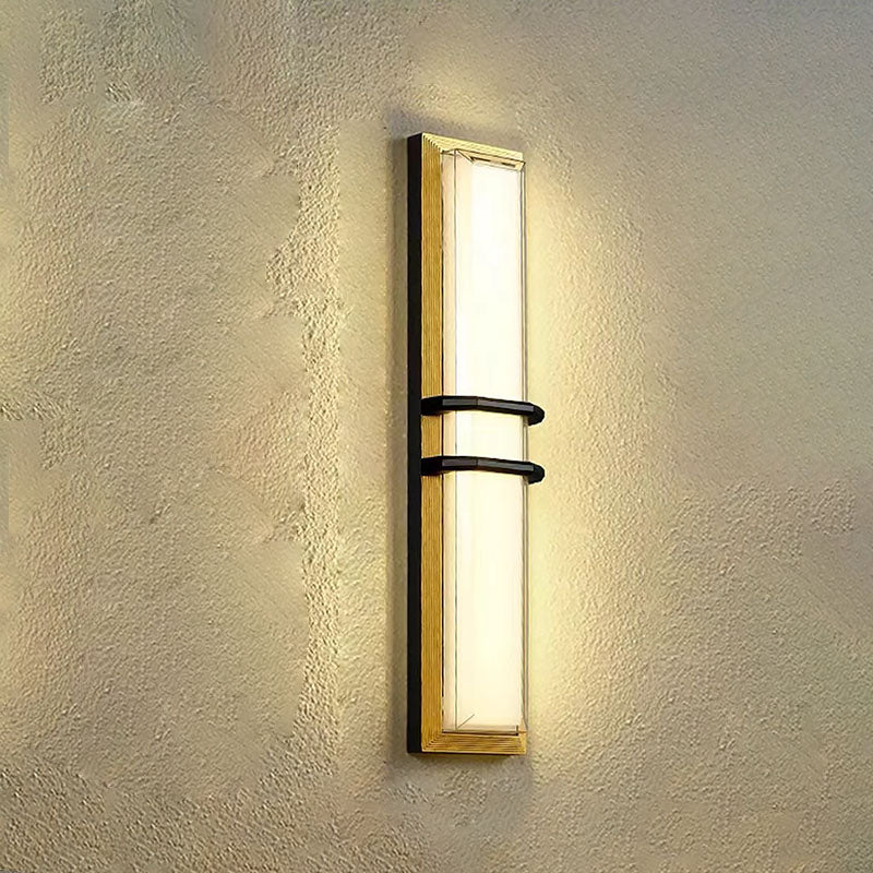 Contemporary Industrial Aluminum Cubic Acrylic Shade LED Waterproof Wall Sconce Lamp For Garden