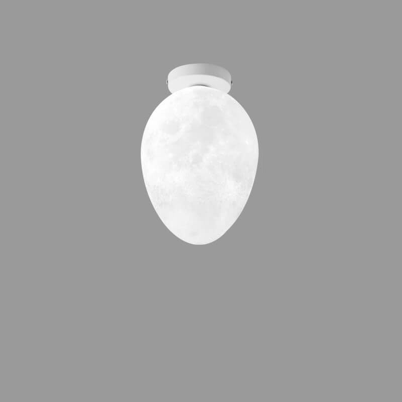 Nordic Creative Egg Design 1-Light Semi-Flush Mount Ceiling Light