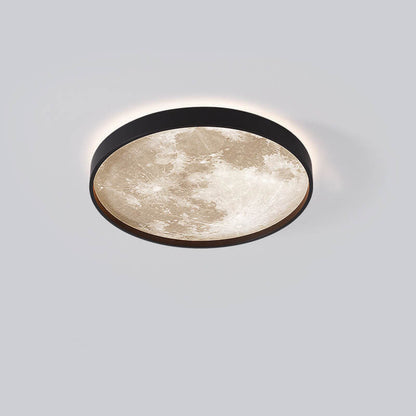 Nordic Creative Moon Round LED Flush Mount Ceiling Light
