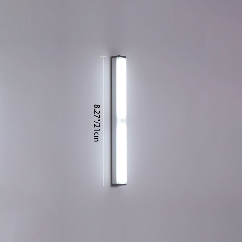 Modern Simplicity Long Cylinder Aluminum Acrylic LED Wall Sconce Lamp For Living Room