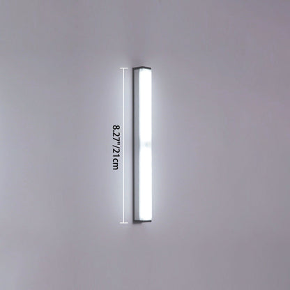 Modern Simplicity Long Cylinder Aluminum Acrylic LED Wall Sconce Lamp For Living Room