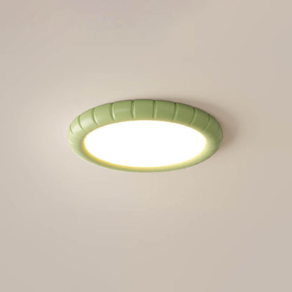 Nordic Modern Minimalist Resin Round LED Flush Mount Ceiling Light