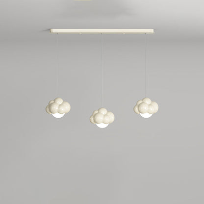 Traditional French Iron Resin Grape Design 1/3-Light Chandelier For Living Room