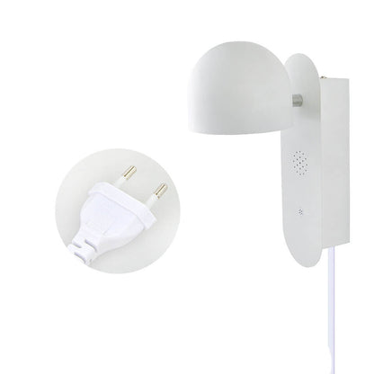 Modern Solid Color Round Head Voice Control Acrylic LED Wall Sconce Lamp