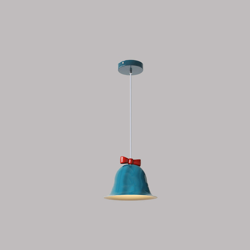 Nordic Minimalist Bells Bow Tie Iron 1-Light Pendant Light