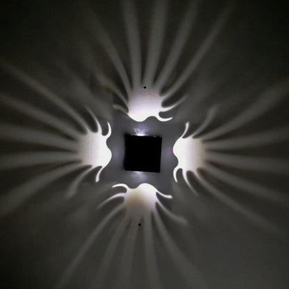مصباح حائط زخرفي LED على شكل ذيل فينيكس من الألومنيوم من Creative Square 