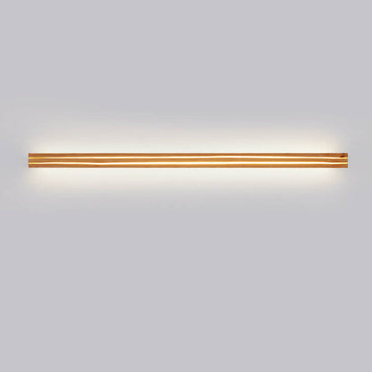 مصباح حائط LED خشبي خطي حديث على طريقة وابي سابي اليابانية 