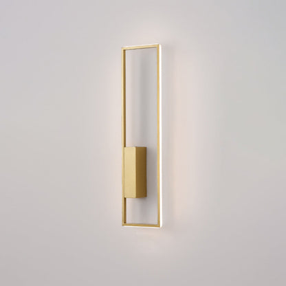 مصباح حائط LED من السيليكون الحديدي بتصميم مستطيل عصري بسيط لغرفة المعيشة 