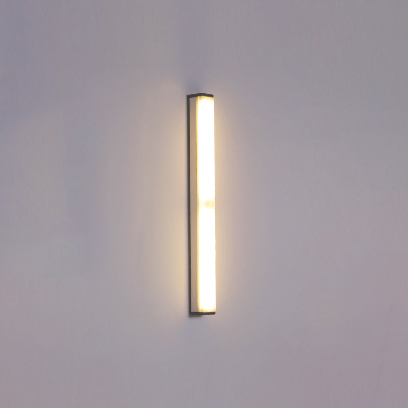 Modern Simplicity Long Cylinder Aluminum Acrylic LED Wall Sconce Lamp For Living Room