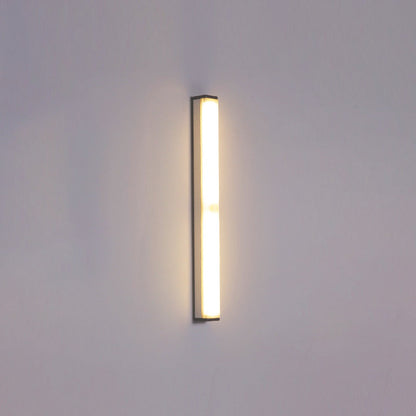Modern Simplicity Long Cylinder Aluminum Acrylic LED Wall Sconce Lamp For Living Room
