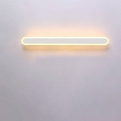 Modern Minimalist Long Bar Iron Acrylic LED Wall Sconce Lamp