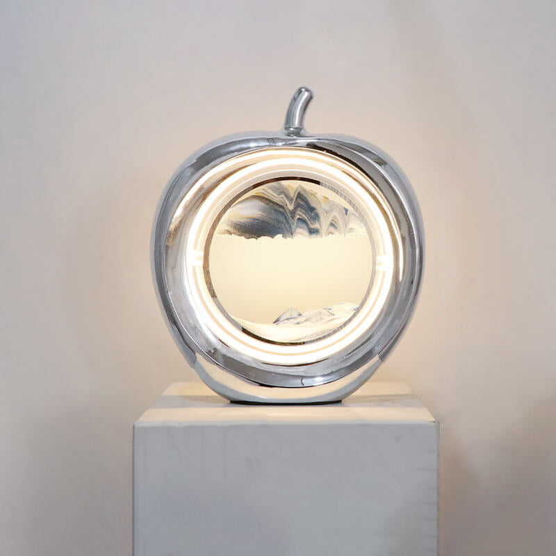 Creative Apple Quicksand Painting Decorative Ambient LED Table Lamp