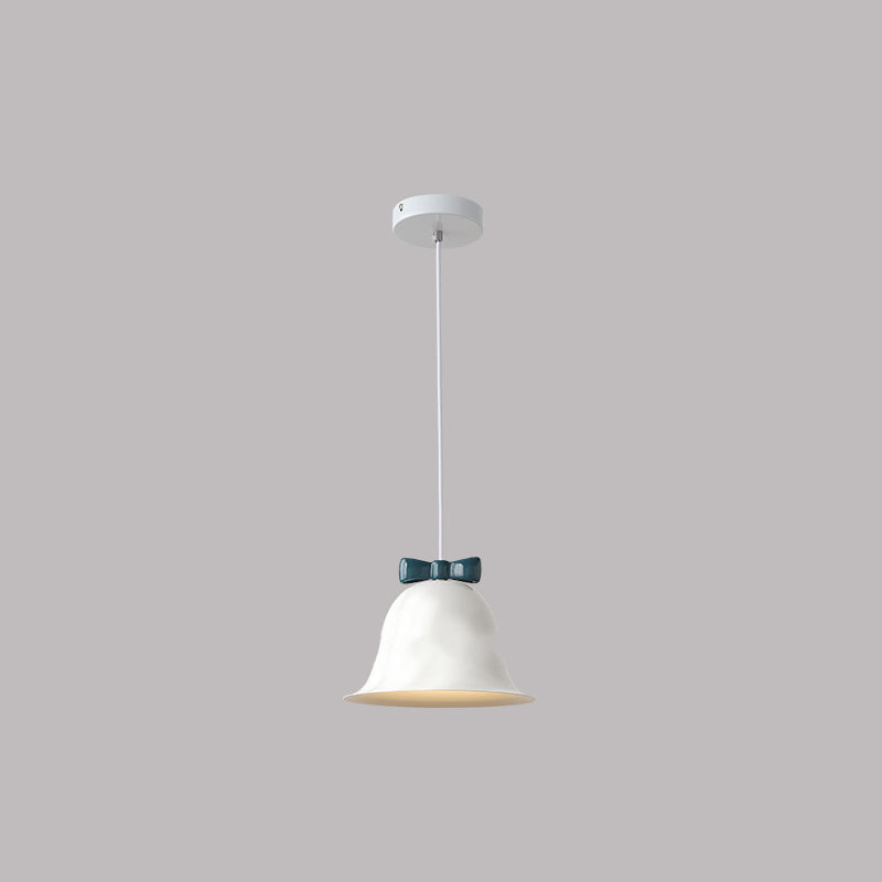 Nordic Minimalist Bells Bow Tie Iron 1-Light Pendant Light