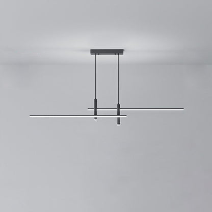 Modern Minimalist Geometric Line Combination LED Island Light Chandelier For Dining Room