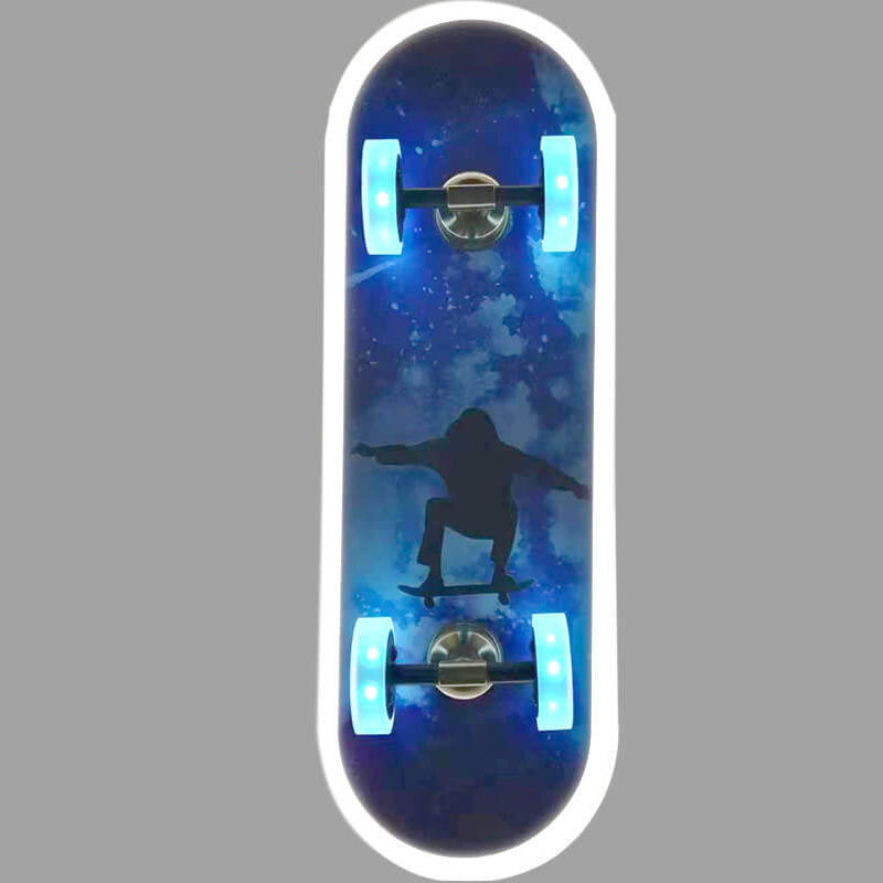 Creative Cartoon Skateboard Acrylic LED Kids Flush Mount Ceiling Light
