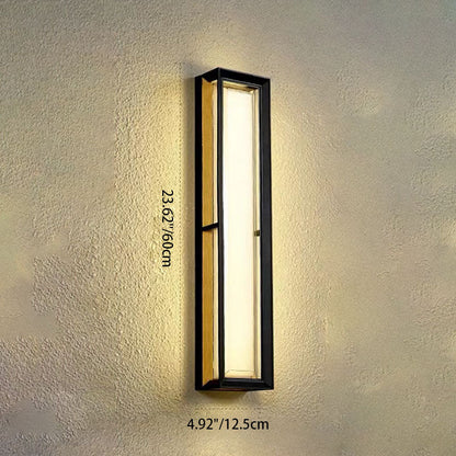 Contemporary Industrial Aluminum Cubic Acrylic Shade LED Waterproof Wall Sconce Lamp For Garden