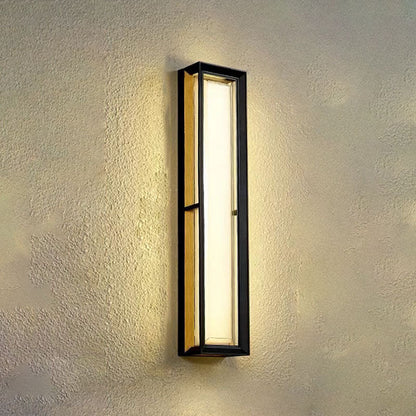 Contemporary Industrial Aluminum Cubic Acrylic Shade LED Waterproof Wall Sconce Lamp For Garden