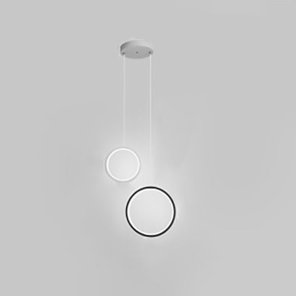 ثريا LED دائرية من الحديد الأكريليك بتصميم عصري بسيط لغرفة النوم 