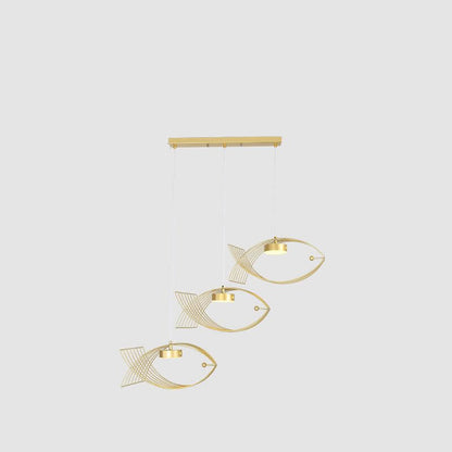 Modern Acrylic Fish Creative Design LED Chandelier