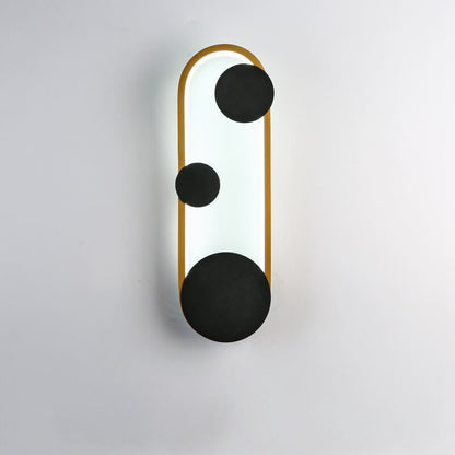 Modern Minimalist Oval Round Ring LED Wall Sconce Lamp