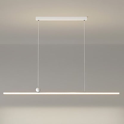 ثريا جزيرة LED مصنوعة من الحديد والألومنيوم والأكريليك بتصميم عصري بسيط لغرفة الطعام 