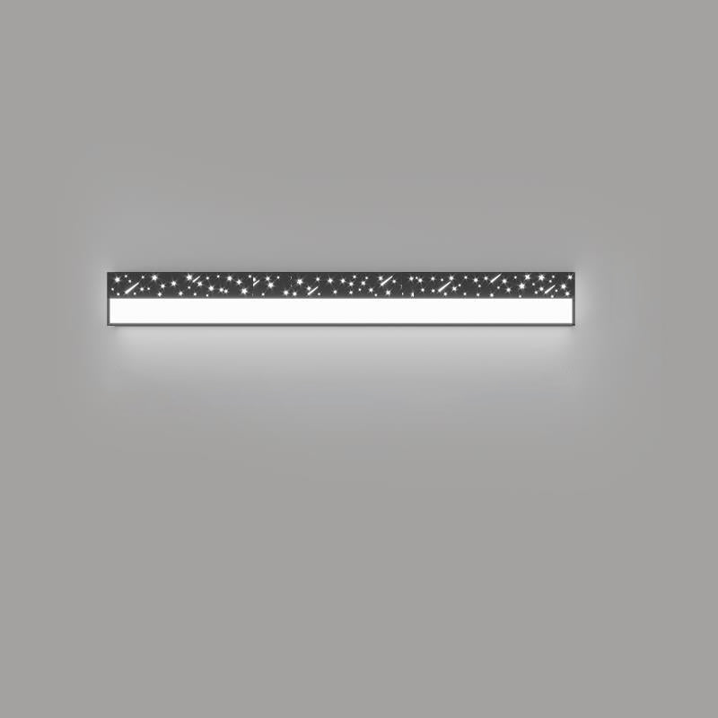 مصباح حائط LED مستطيل الشكل مصنوع من الحديد والأكريليك بتصميم عصري بسيط لغرفة المعيشة