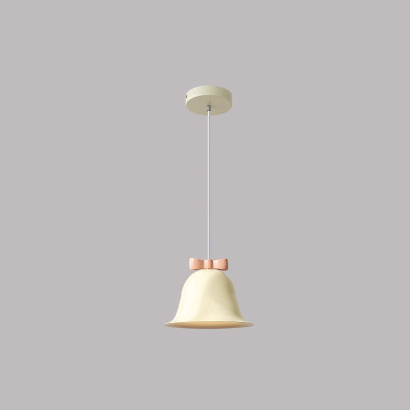 Nordic Minimalist Bells Bow Tie Iron 1-Light Pendant Light