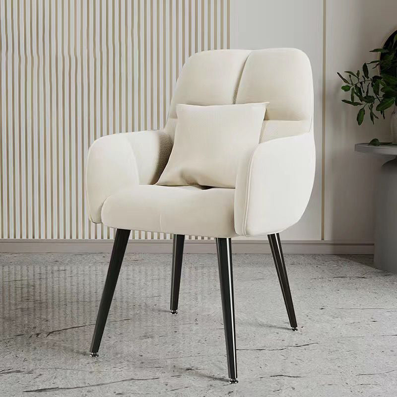 Modern Minimalist Sponge Square Vanity Stool Backrest For Bedroom