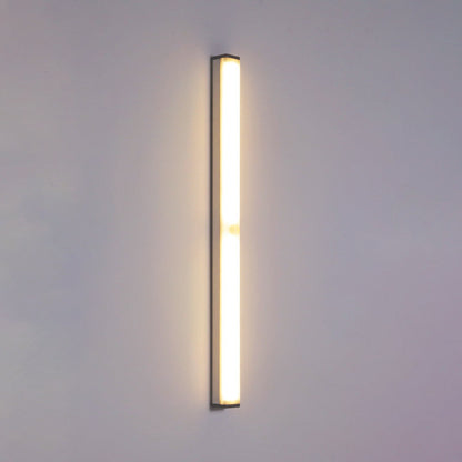 Modern Simplicity Long Cylinder Aluminum Acrylic LED Wall Sconce Lamp For Living Room