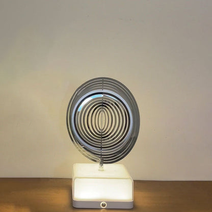 Modern Art Deco Stainless Steel ABS Cubic Base Multishape Rechargeable USB LED Table Lamp Night Light For Bedside