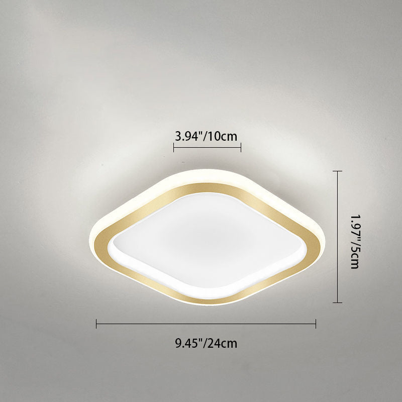 مصباح سقف LED معاصر هندسي من الحديد الإسكندنافي للممر 