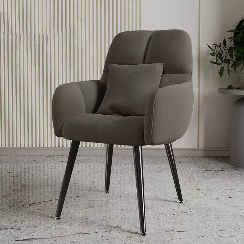 Modern Minimalist Sponge Square Vanity Stool Backrest For Bedroom