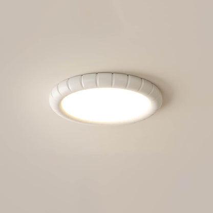 Nordic Modern Minimalist Resin Round LED Flush Mount Ceiling Light