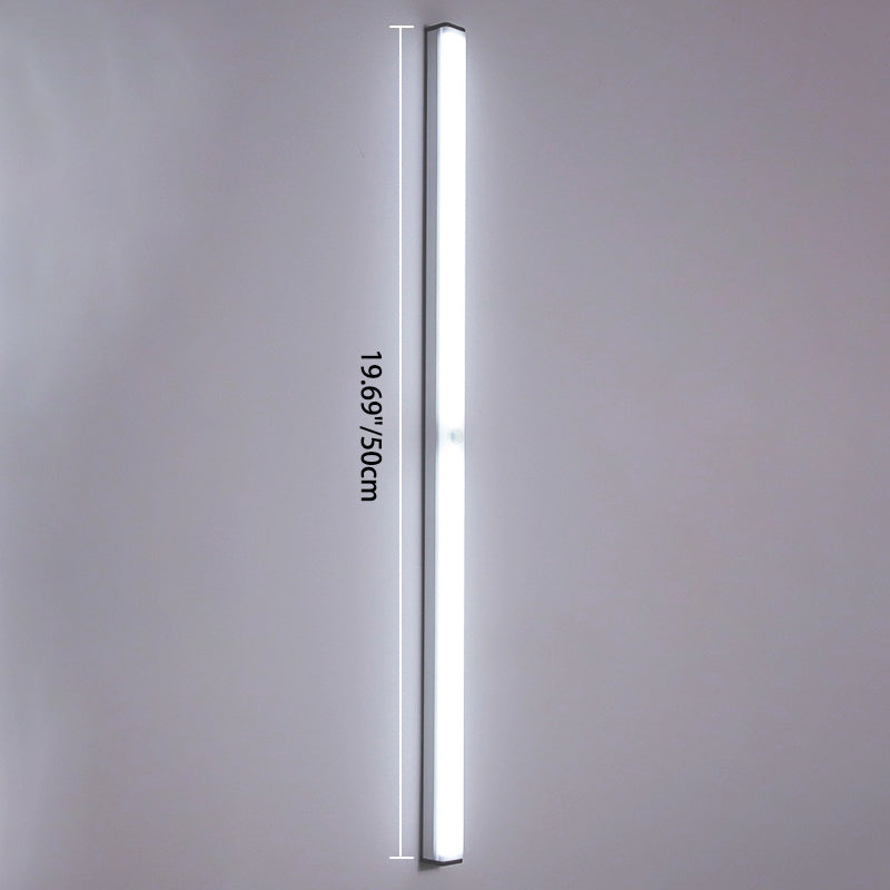 Modern Simplicity Long Cylinder Aluminum Acrylic LED Wall Sconce Lamp For Living Room