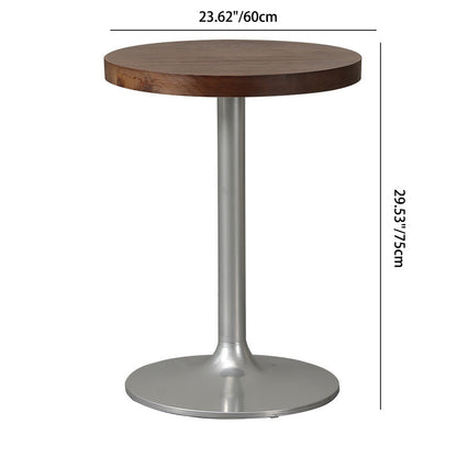 Contemporary Industrial PU Leather Wood Iron Square X Shape Back Dining Chair & Table Set For Dining Room