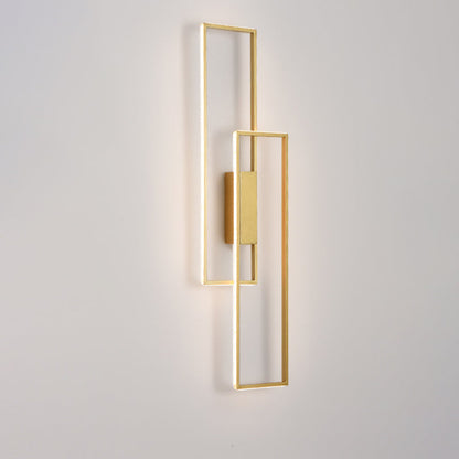 مصباح حائط LED من السيليكون الحديدي بتصميم مستطيل عصري بسيط لغرفة المعيشة 