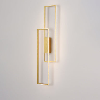 مصباح حائط LED من السيليكون الحديدي بتصميم مستطيل عصري بسيط لغرفة المعيشة 