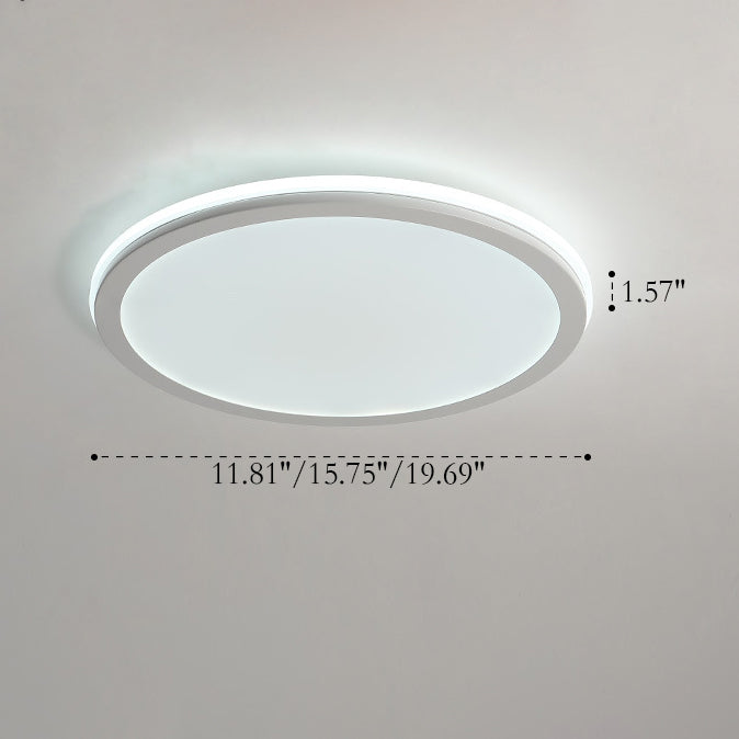Modern Creative Circle Iron LED Flush Mount Ceiling Light